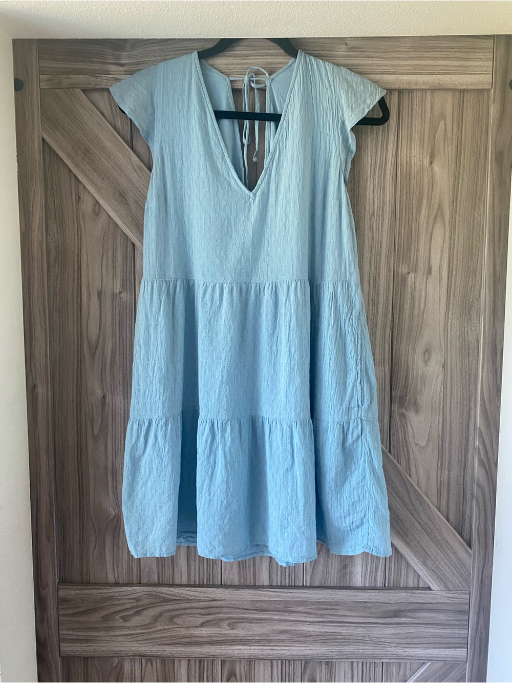 Abercrombie & Fitch Light Blue V-Neck Dress